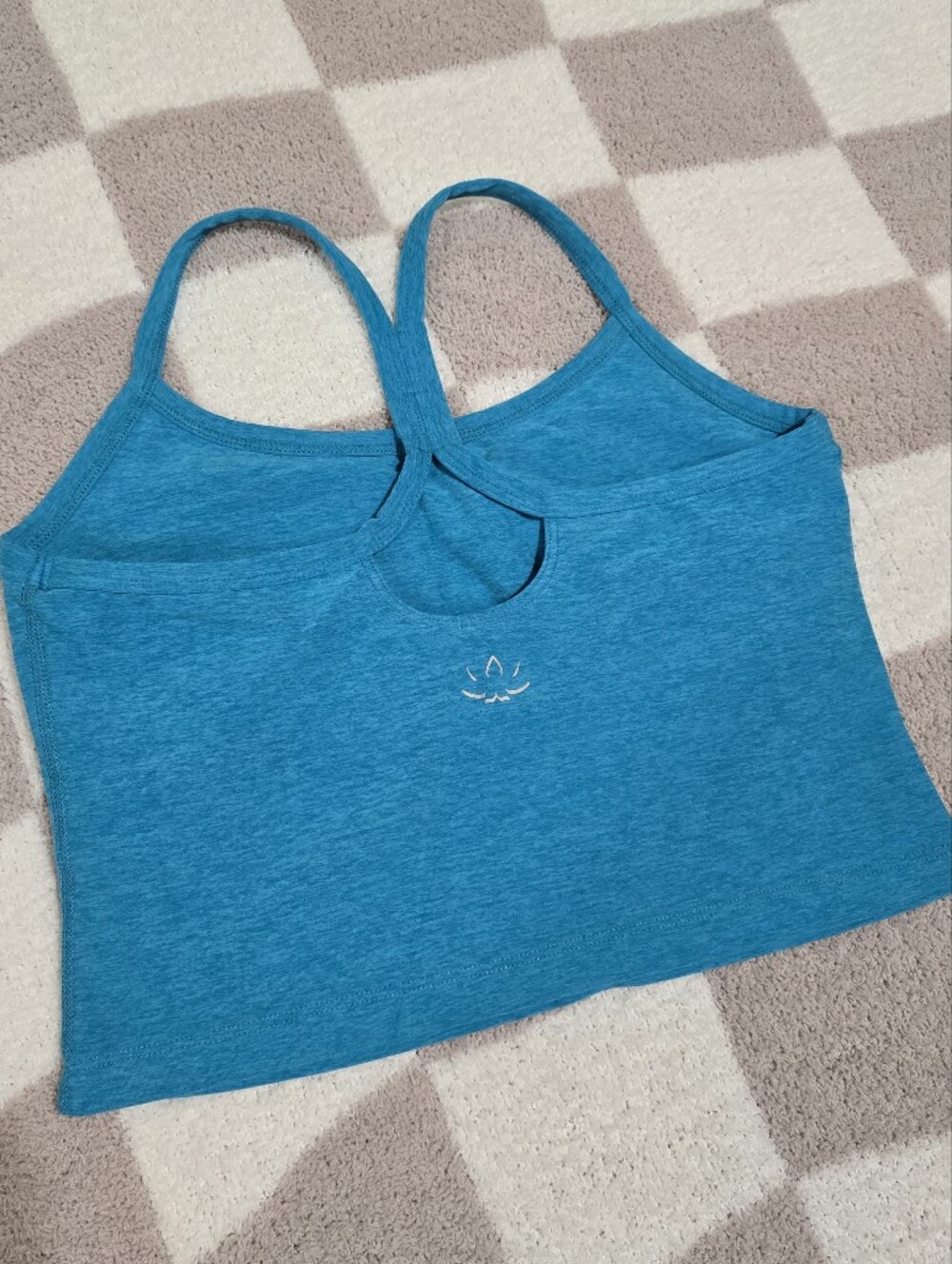 Spacedye Slim Racerback Cropped Tank - Picture 2 of 5